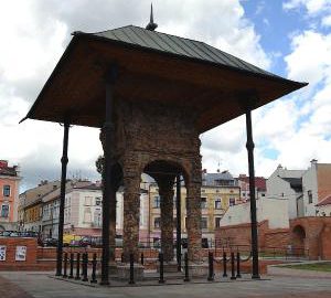 Bimah of the synagogue of Tarnow
