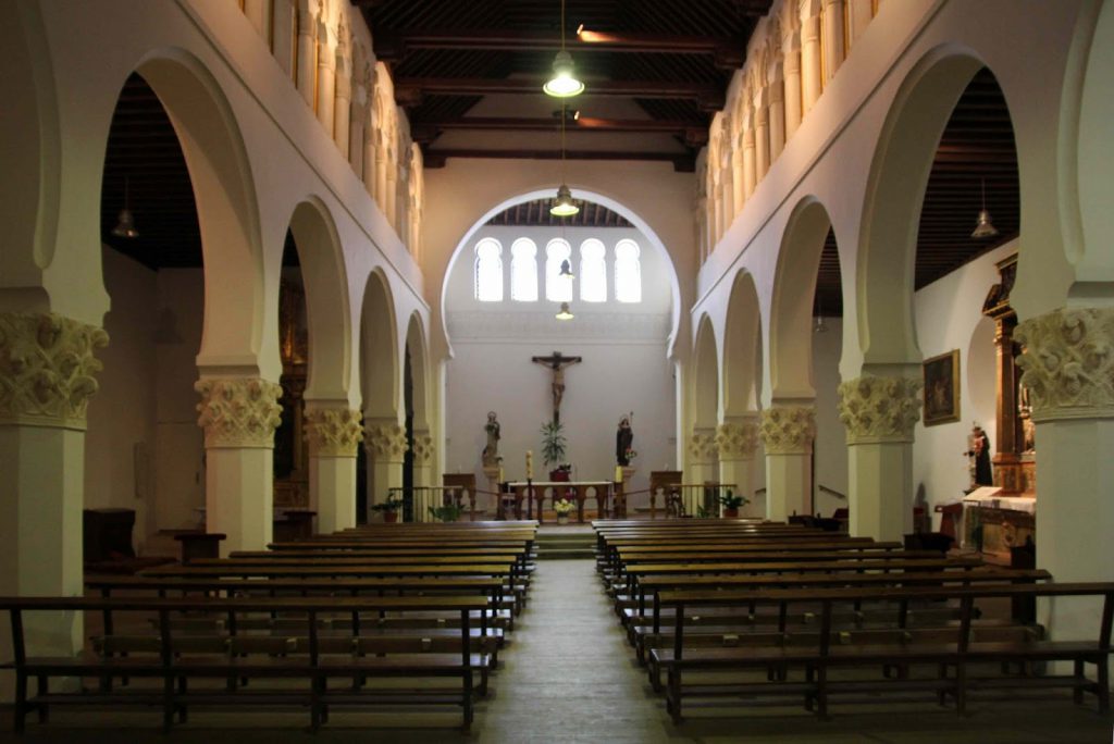 Inside view of the synagogue of Segovia