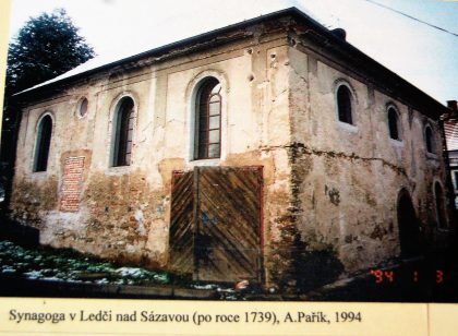 Vue extérieure de la synagogue de Polna