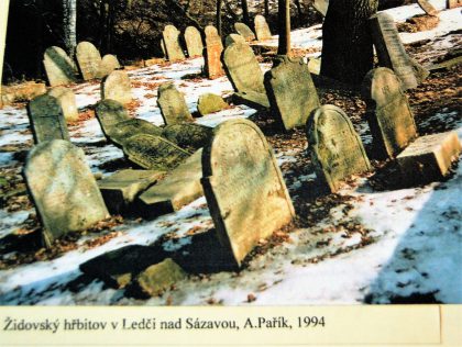 Stèles du cimetière juif de Polna