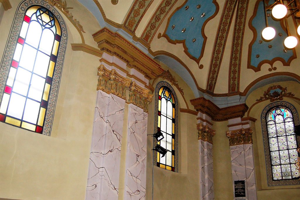 Inside view of the synagogue of Rakovnic