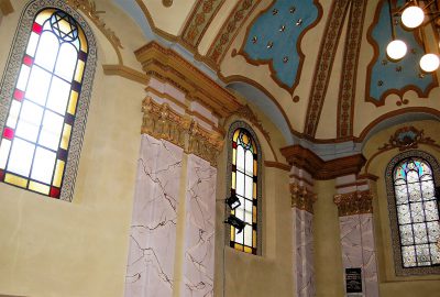 Inside view of the synagogue of Rakovnic