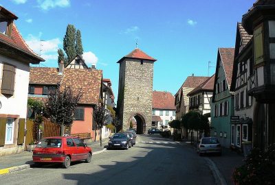 View of the streets of Dambach, witness to the ancient Jewish heritage of the Alsace region
