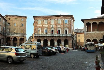 View of Macerata's piazza della liberta