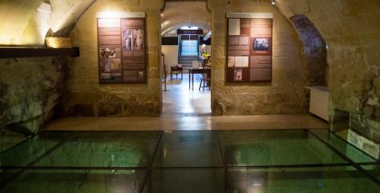 Inside the Museum of Lecce, showing the exhibition