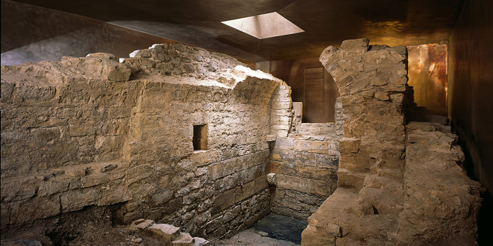 Remnants of the ancient mikveh of Erfurt