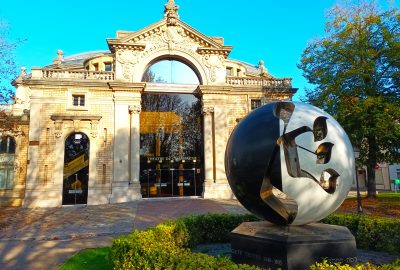 Rachi Memorial located in front of the theater of Troyes