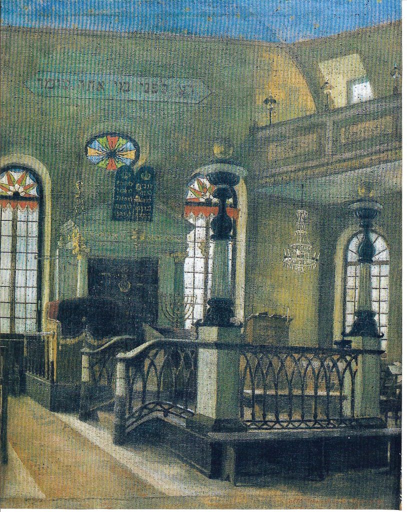 Pintura de la antigua sinagoga de Luxemburgo