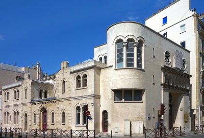 Outside view of the synagogue of Neuilly inaugurated in 1878