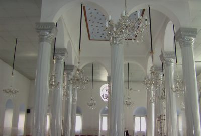 Inside the synagogue of Larissa