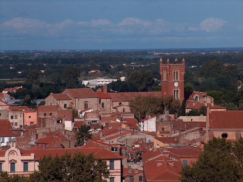 Vue du quartier Saint-Jacques à Perpignan