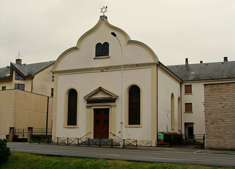 Outside view of the synagogue of Forbach