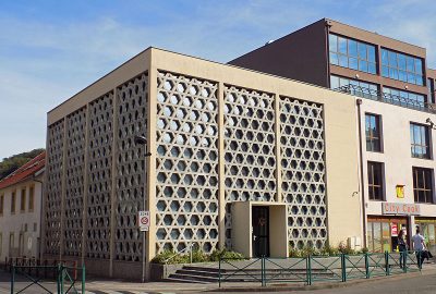 Outside view of the synagogue of Saint-Avold