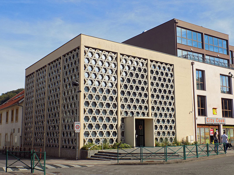 Vue extérieure de la synagogue de Saint-Avold