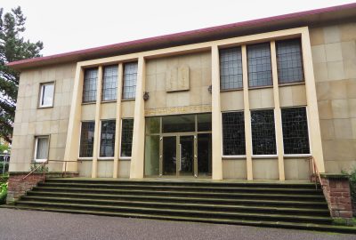Outside view of the synagogue of Sarreguemines