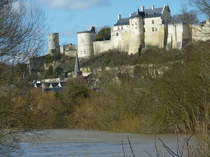 Outside view of the Chateau of Chinon