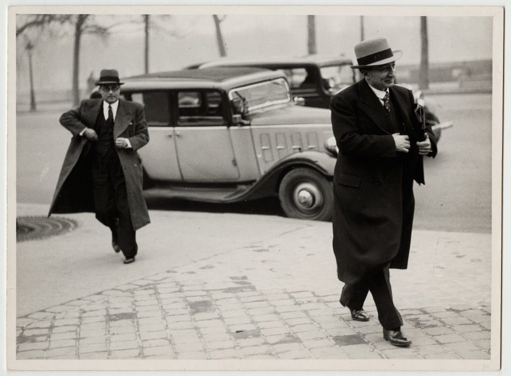 Jean Zay in front of the National Assembly in Paris