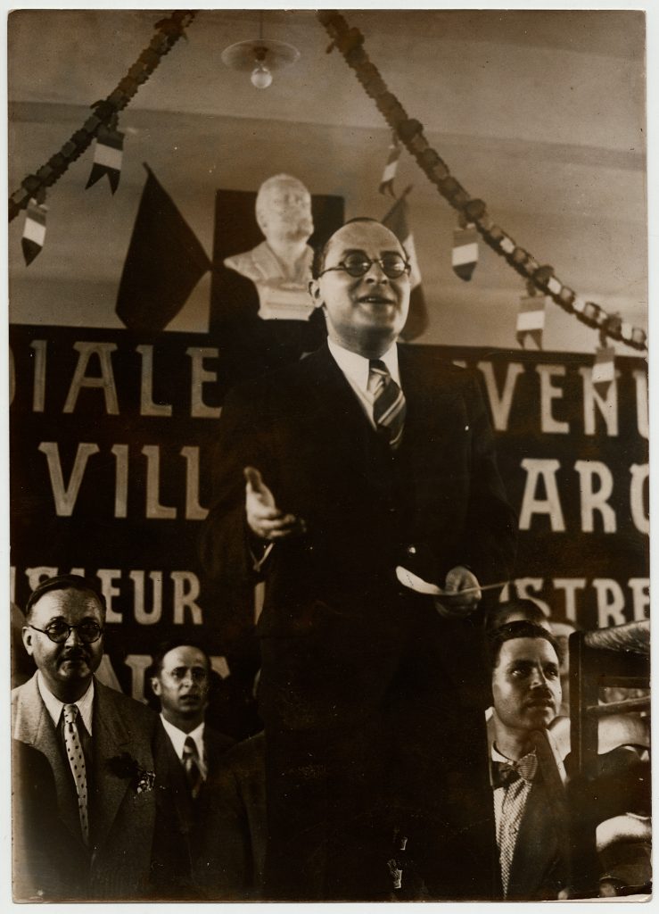 Meeting en présence de Jean Zay