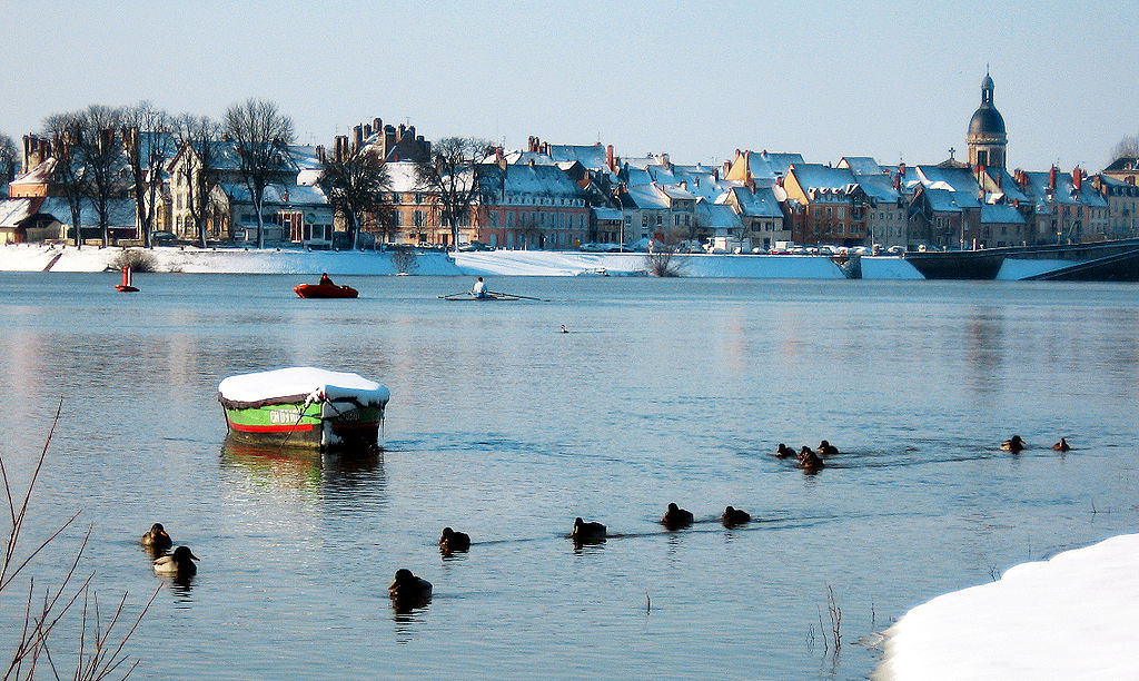 View of Chalon in the winter