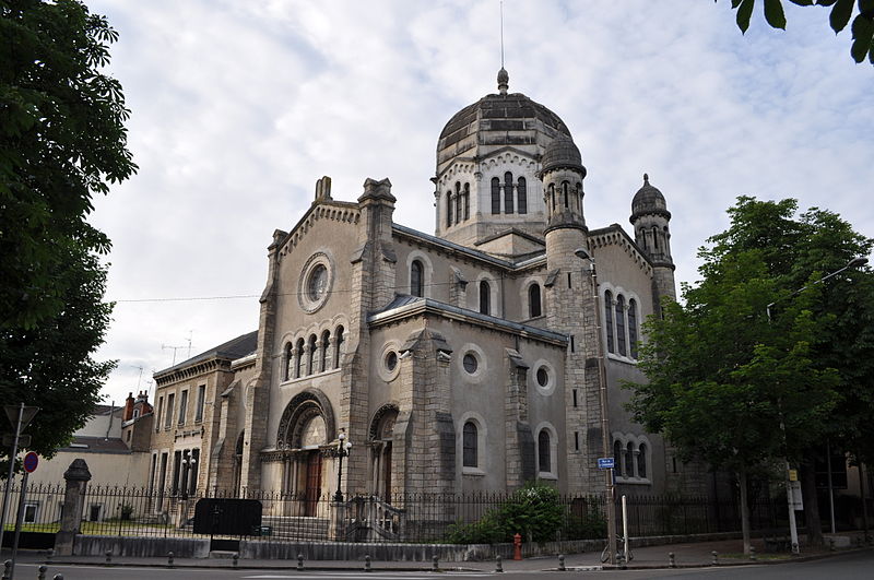 Vue extérieure de la synagogue de Dijon