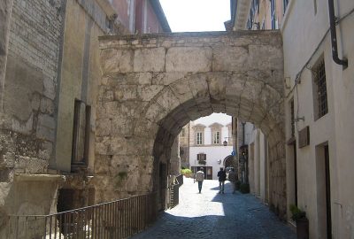 Ancient arc of the city of Spoleto