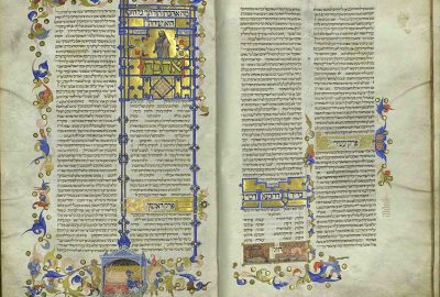 Religous text illustrated by Matteo di Ser Cambio