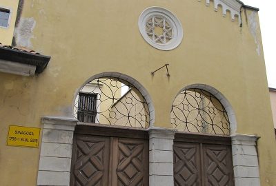 Outside view of the synagogue of Gorizia