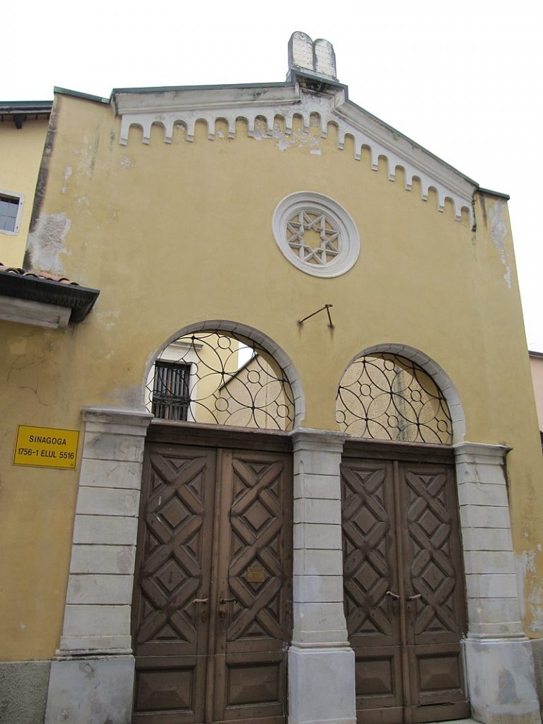 Vue extérieure de la synagogue de Gorizia