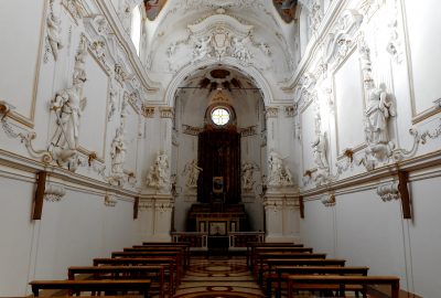 Inside view of the Oratorio del Sabato