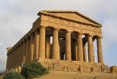 View of the ancient Temple of Agrigento