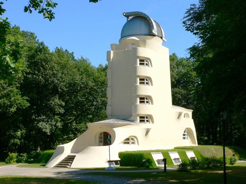 Outside view of Einsteinturm in the Albert Einstein Science Park