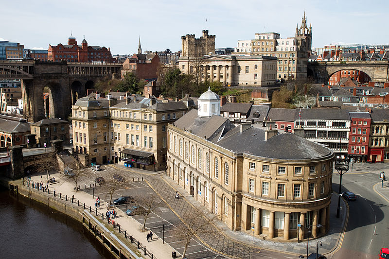 Panoramic view of the city of Newcastle