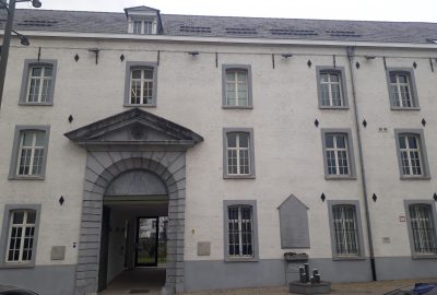 Outside view of Kazerne Dossin in Mechelen