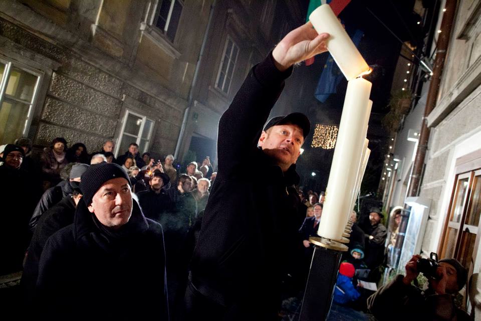 Celebration of Hanukkah in Ljubljana