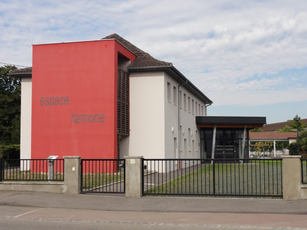 Outside view of the Synagogue of Bischwiller, witness to the ancient Jewish heritage of the Alsace region