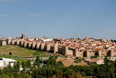 Panoramic view of the city of Avila with its walls