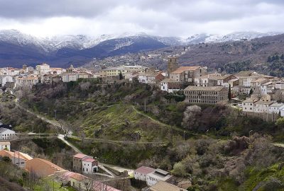 Panoramic view of the city of Bejar