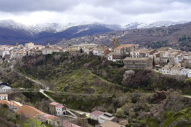 Panoramic view of the city of Bejar