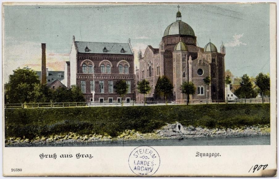 View of the ancient synagogue of Graz