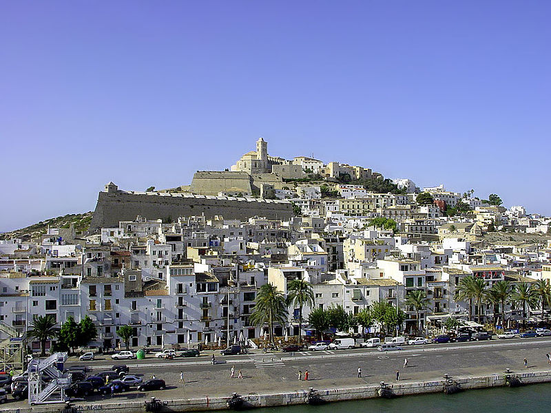 Panoramic view of the city of Ibiza