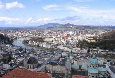 Panoramic view of the city of Salzburg