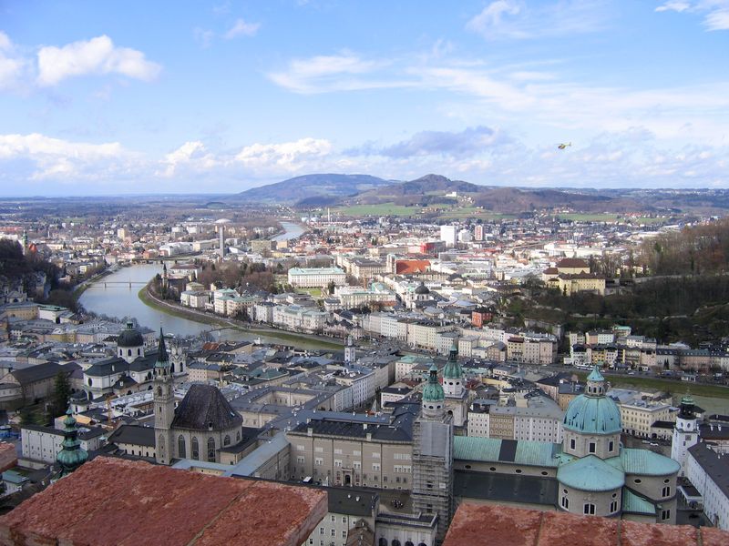 Panoramic view of the city of Salzburg