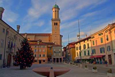 View of a the city centre of Cormons
