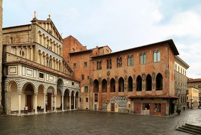 View of the Piazza Duomo in Pistoia