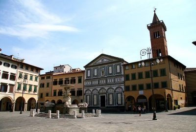 View of the Piazza Farinata degli Uberti in Empoli
