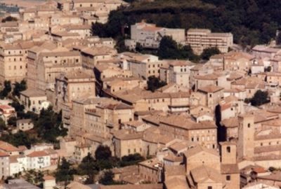 Panoramic view of the city of Fermo
