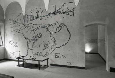 Inside view of the museum of Cagli