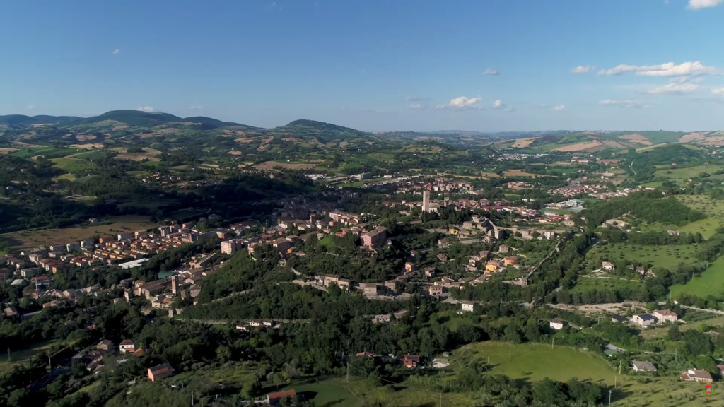 Panoramic view of the city of San Severino