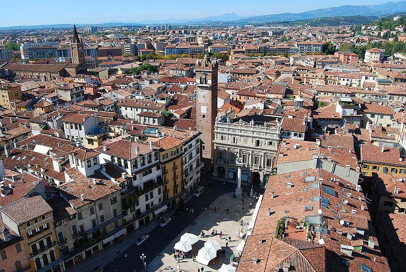 Vue panoramique de la ville de Vérone