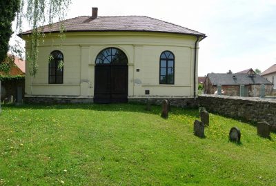 View of the jewish cemetery of Votice
